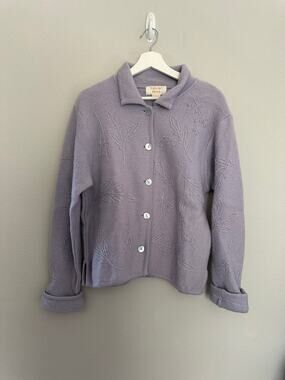 Vintage Embroidered Cardigan by Tally Ho size Large (please see measurements)
